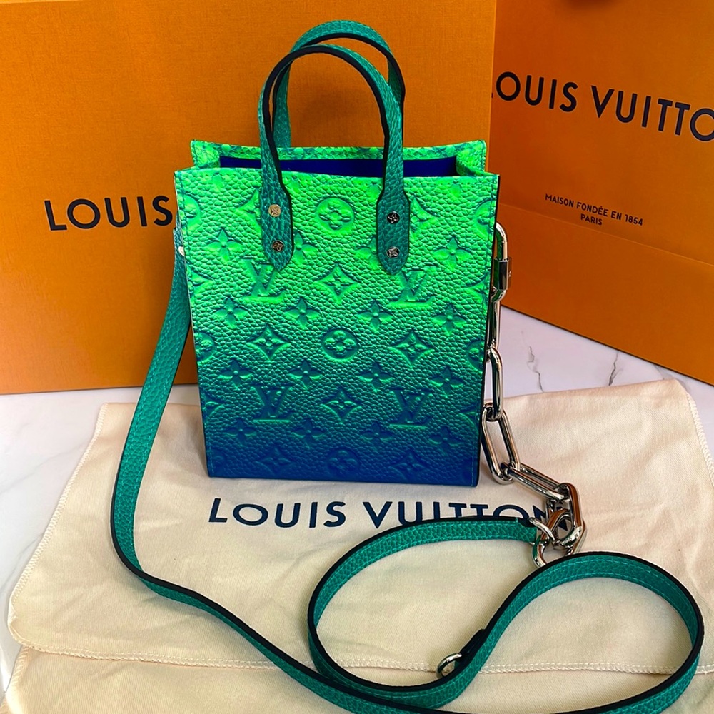 Louis Vuitton Taurillon Illusion Sac Plat XS by Virgil Alboh